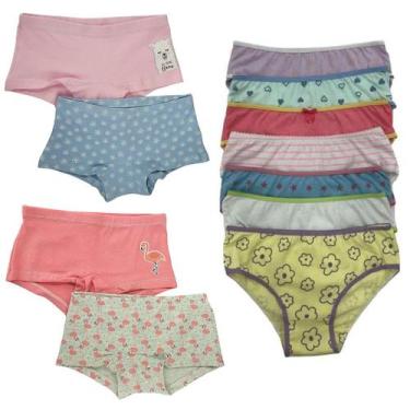 Imagem de Kit com 10 Calcinhas Boxer e 4 Tradicionais - Variedade, Conforto e Es