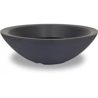 Imagem de Vaso Bacia Grande Polieitleno Decorativo Planta Rosa do Deserto Cactos Suculentas N4 (Preto)