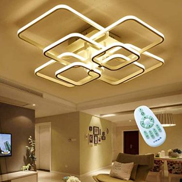 Imagem de Luminária de teto LED moderna para quarto infantil, desenho animado, luminária de teto quadrada, criativa, infantil, controle remoto, lustre regulável, sala de estar, banheiro, luminária pen