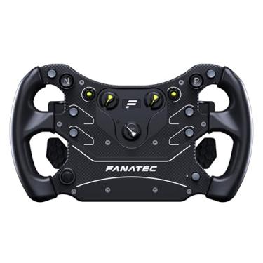 Imagem de Corsair FANATEC Sim Racing CSL Steering Wheel GT3 – Overmolded Grips, Custom Magnetic Shifters, Dual Analog Paddles, OLED Display, QR2 Lite Wheel-Side Preinstalled – PC