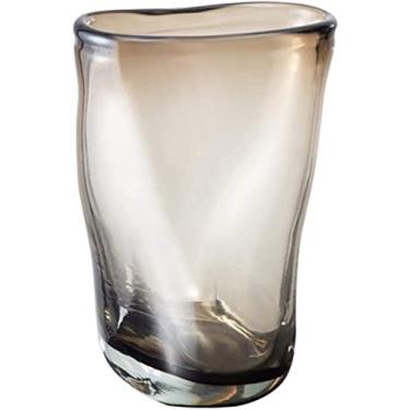Imagem de CYYHGD Vaso de vidro para decoração de vaso de flores, vaso de vidro transparente minimalista moderno para sala de estar, vaso de flores artificiais, decoração de casa para casa