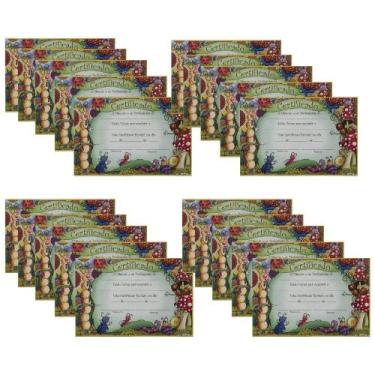 Imagem de Kit 20 Unidades: Certificados de Formatura Tema Insetos (Educação Infa