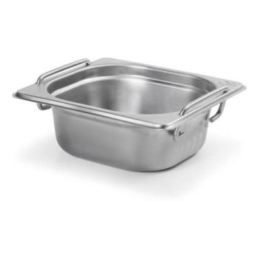 Imagem de Cuba Gastronômica Inox GN 1/6 65mm com Alça Gourmet Mix Capacidade 1,0