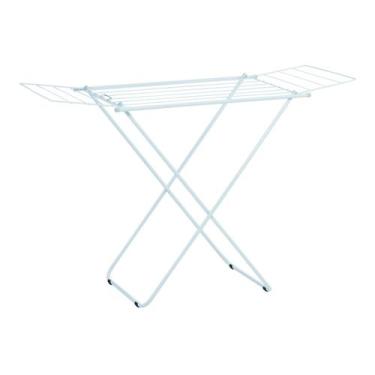 Imagem de Varal de Chão com Abas Dobrável Secador de Roupas Branco - Passerini