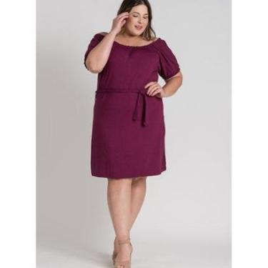 Imagem de Vestido Feminino Ciganinha Plus Size Visco Amarração - Serena-Feminino
