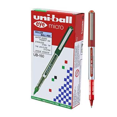 Imagem de Caneta Rollerbal Eye UB 150 Micro 1.0mm, Uni-Ball, Vermelha, Caixa com 12 unidades