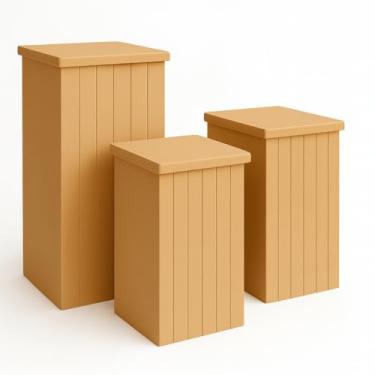 Imagem de Trio de Mesas Para Decoração de Festas e Eventos Fake Desmontável(Liso)