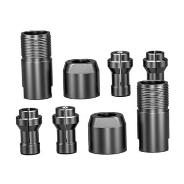 Imagem de MotiveTech Adaptador de ferramentas abrasivas de rosca M10 para esmerilhadeiras angulares para esmerilhadeiras retas Adaptador de cabeça de conversão de, 8 Unidades