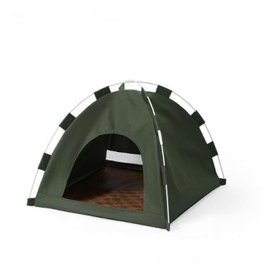 Imagem de Tenda Cama Para CãEs E Gatos | Casinha Pet L | Barraca Aconchegante(VERDE ESCURO)