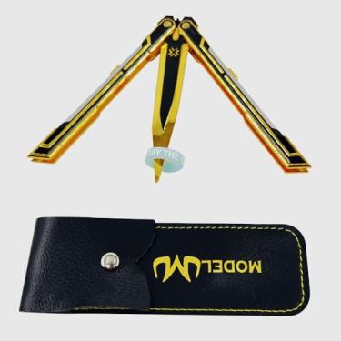 Imagem de Superbuybox Game Valorant 2025 Canivete Campeão Artes Marciais Coleção de Jogos Decoração de Mesa Mochila Pingente Presente (Preto Dourado)