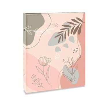 Imagem de Álbum de fotos Ical, encadernação tradicional, para 80 fotos 15x21cm - envelope plástico branco - linha Temas - modelo botânico delicado - 128