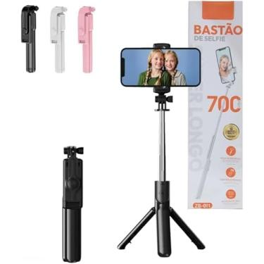 Imagem de Bastão Tripé Mini 360º Dobrável Pau De Selfie Bluetooth Controle Remoto 3 em 1 Celular Câmera Selfie ZB-011 (Preto)