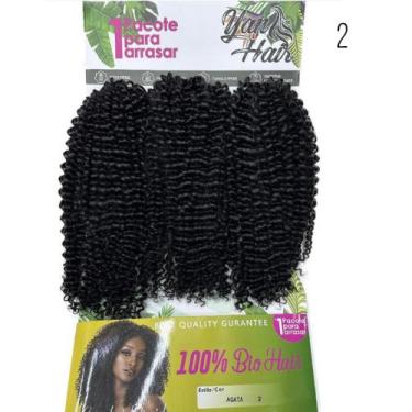 Imagem de Cabelo Cacheado Solto Crochet Organico 55cm Curto Goivo - bbless, cast