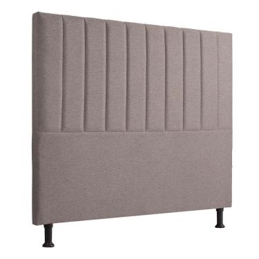 Imagem de Cabeceira Estofada Bella Casal 195cm Linho - Shop Das Cabec Linho Castor