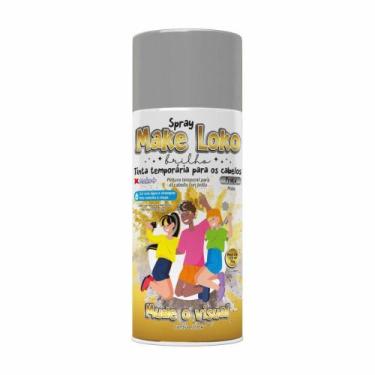 Imagem de Pinta Cabelo 120ML Make Loko Brilho Prata Display com 12 Unidades