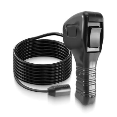 Imagem de BOQNZN 83665 Controle remoto de guincho de caminhão portátil para Ford Dodge Ram Power Wagon M8000 M12000 e guinchos de aviso, para vários guinchos com plugue de 3 ou 5 pinos (antigo) redondo ou (novo