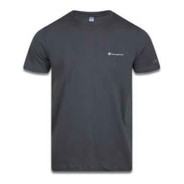 Imagem de Camiseta Champion Malhão Mc Mini Logo Embroidery Azul-Masculino