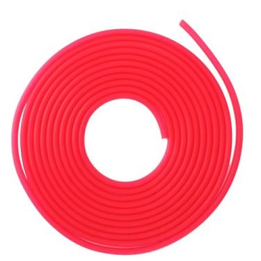 Imagem de Chiffonade Mangueira de oxigênio de silicone de 4 m de comprimento, macia, flexível, durável, tubo de ar para aquário (vermelho)