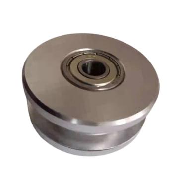 Imagem de Vaveren Acessório da roda da polia do rolamento de fitness 10 mm Diâmetro interno Instalar o exercício de exercício de desgaste parte universal resistente ao, Prata