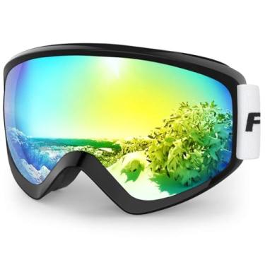 Imagem de Kids Ski Goggles, Kids Snow Snowboard Goggles for Boys Girls Youth Teenagers,Over Glasses OTG Design,Anti Fog,100% UV Protection,Helmet Compatible