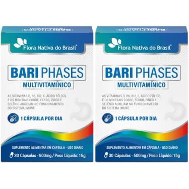 Imagem de Kit 2x Bari Phases Multivitamínico 30 cápsulas - Flora Nativa