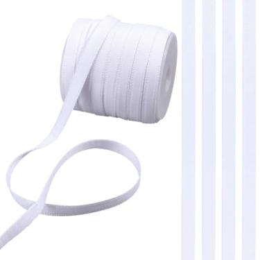 Imagem de CRASPIRE Capa para espartilho de 27,3 m, capa de sutiã de substituição com aro branco de 0,9 cm, fita de pelúcia nas costas, fita elástica oca para acessórios de costura, roupas feitas à mão para