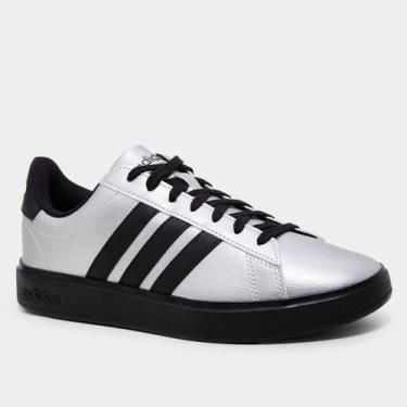 Imagem de Tênis Adidas Grand Court 2.0 Feminino, Prata, 35