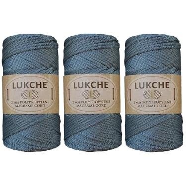 Imagem de Cordão de macramê de poliéster 2 mm x 125 jardas, corda de macramê premium 100% polipropileno, fio colorido, bolsa de macramê de crochê para cabides de parede, bolsas, placas inferiores, tapetes