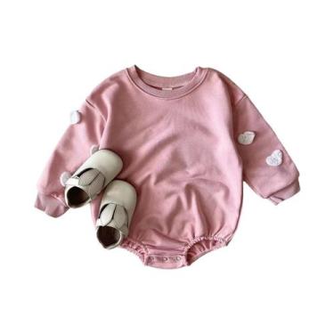 Imagem de Macacão De Moletom Spring Cloud Para Bebê Menina E Menino, Body De Alg