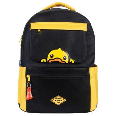 Imagem de Mochila Escolar B.Duck Licenciada Preta Amarela - B Duck