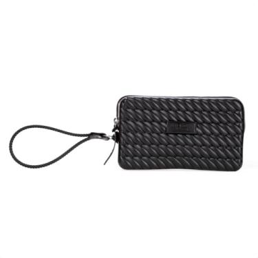 Imagem de Bolsa Clutch Brizza Arezzo Alça Marrocos Preto - Feminino - Unico - Preto