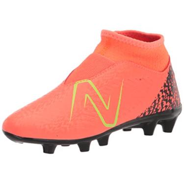 Imagem de New Balance Tênis de futebol infantil unissex Tekela V4 Magique Fg, Libélula neon/preto/verde colorido, 5.5 Wide Big Kid