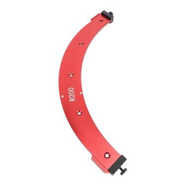 Imagem de Garosa Modelo de Roteador Radius Jig, Gabarito de Corte Em de Liga de Alumínio R200 Com Escala para Maior Precisão No Roteamento de Canto do Gabinete