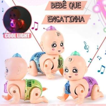 Imagem de Bebê Engatinhando Musical com Luz LED Brinquedo Interativo Infantil Ed