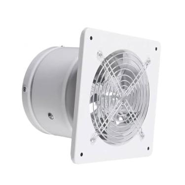 Imagem de HYZHANHONG Exaustor de 10 polegadas em ferro metálico, extrator de ventilação, silencioso com válvula antirretorno, para montagem em janela e parede