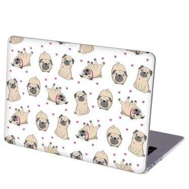 Imagem de MINGDAO Compatível com MacBook Pro de 13 polegadas, capa rígida com capa de teclado e protetor de tela (M1 A2338 A2289 A2251 A2159 A1989 A1706 A1708, versão 2016-2020), Pugs, MD3038