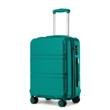 Imagem de Mala Kono de 20" turquesa leve giratória TSA Lock