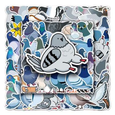 Imagem de Pacote de adesivos: Decalques de vinil Seagull Cartoon Bird Animal x50