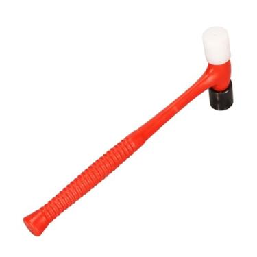Imagem de Chiffonade Martelo de metal com alça de plástico, cabeça redonda, martelo de dupla face, profissional, prático, reparo, ferramenta de fabricação de joias (tamanho grande)