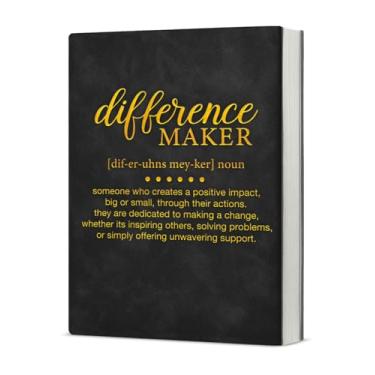 Imagem de KSFFWQIN Caderno de presente de agradecimento para fazer diferenças, presentes de agradecimento para chefe líder colega de trabalho, diário de definição de criador de diferenças