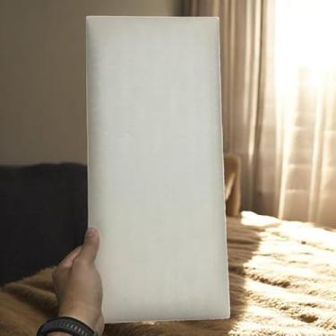 Imagem de Kit 10 Cabeceira Modular Estofada em Corino Premium | Instalação Fácil e Conforto Duradouro(AREIA,KIT 7 MÓDULOS - CAMA CASAL)