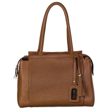 Imagem de Bolsa Feminina Ombro Grande Báu Couro Sifra (MARROM)