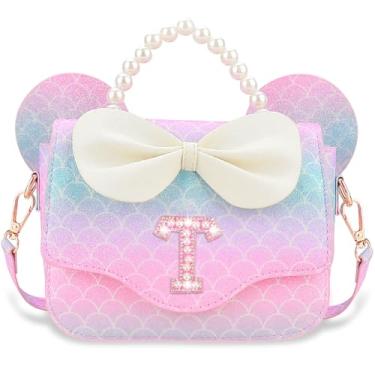Imagem de Luchike Presentes de aniversário para meninas – Bolsa tiracolo infantil para princesas, presentes de Natal, Sereia-y