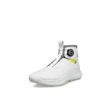 Imagem de ECCO Tênis de golfe masculino Biom Hybrid 5 Boa cano alto impermeável, Branco, 10-10.5