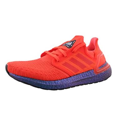 Imagem de adidas Tênis masculino Ultraboost 20, vermelho solar/vermelho solar/Boost azul violeta metálico, 42, Vermelho/Solar Vermelho/Solar Vermelho/Azul Boost Violeta Metálico