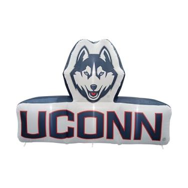 Imagem de FANMATS Mascote inflável NCAA UConn Huskies - Display inflável autoinflável, ventilador e cordões embutidos, logotipo oficial da equipe - mostre seu espírito durante todo o ano