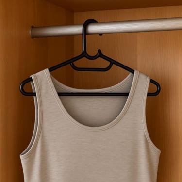 Imagem de Cabide Adulto Extra Grande Master Grosso Super 44cm Plástico Preto