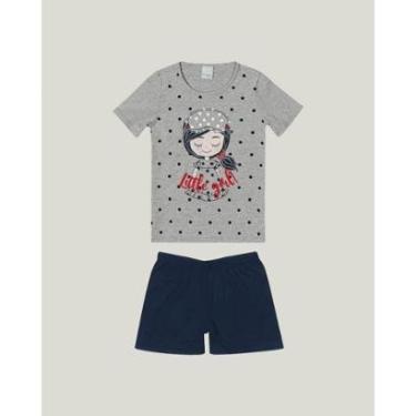 Imagem de Pijama Little Girl Menina Malwee Kids Cinza Claro - 6 Malwee Kids-Feminino