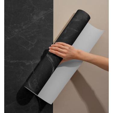 Imagem de Papel de Parede Adesivo Mármore para Quarto Cozinha Sala Autocolante 1