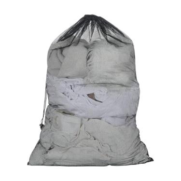 Imagem de LXUEJIE Pacote com 2 sacos de lavanderia de malha, sacos grandes de 61 x 91 cm, sacos de lavagem de roupas grandes, de malha, para viagem, para máquina de lavar roupas delicadas, saco de lavagem com